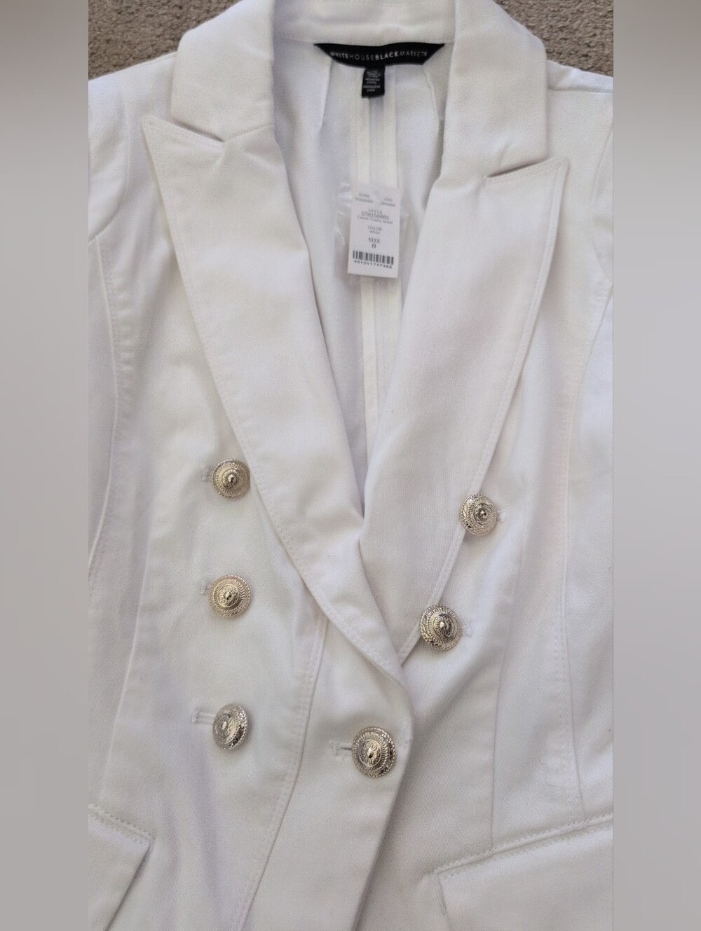 White House Black Market Women's Double Breasted Casual Trophy Jacket - Picture 5 of 9